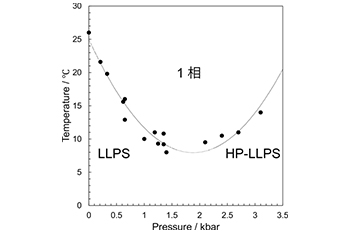 FUS-LLPSの圧力-温度相図