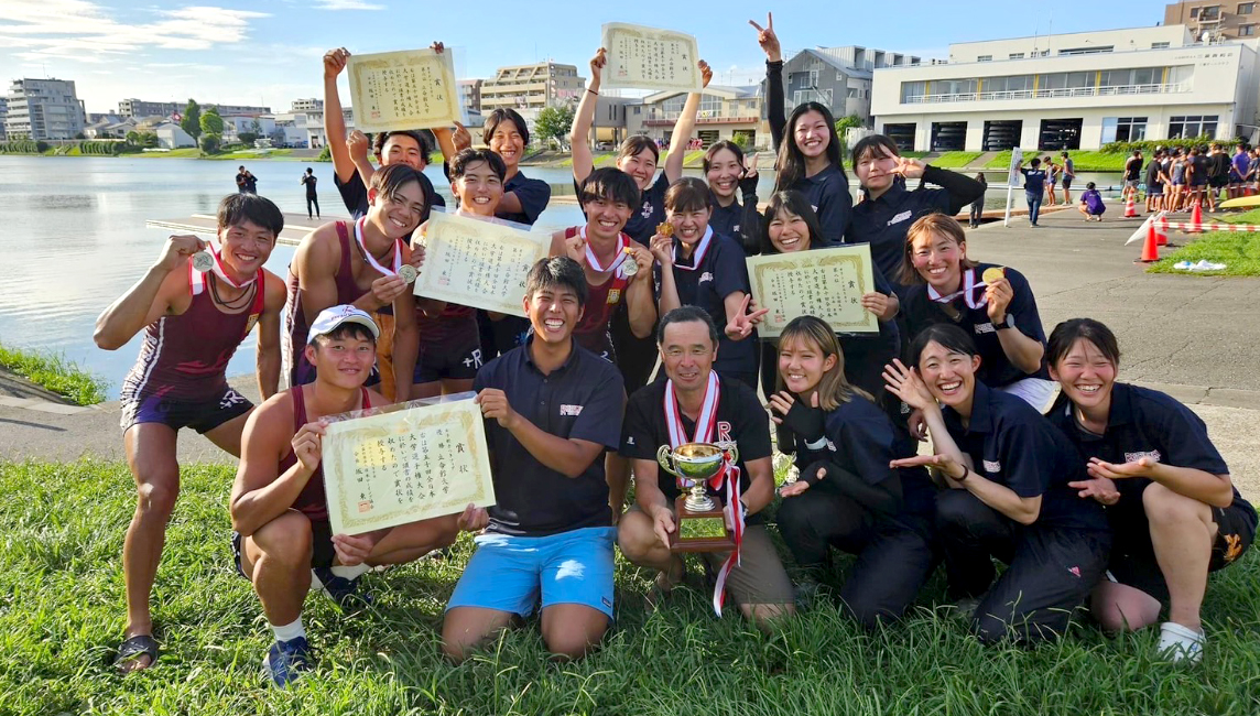 ボート部が「第50回全日本大学ローイング選手権大会」で5種目入賞　女子舵手つきフォアでは優勝6連覇を果たす