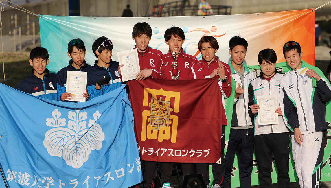 日本学生デュアスロン選手権大会　トライアスロン部が男子団体優勝・男子個人で2位